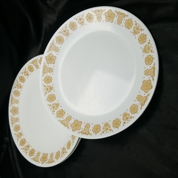 Corelle Butterfly Gold Dinner Plates - Picture 10 of 11